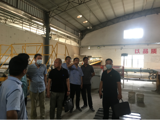 市专家组对宁海县新墙材企业进行认定